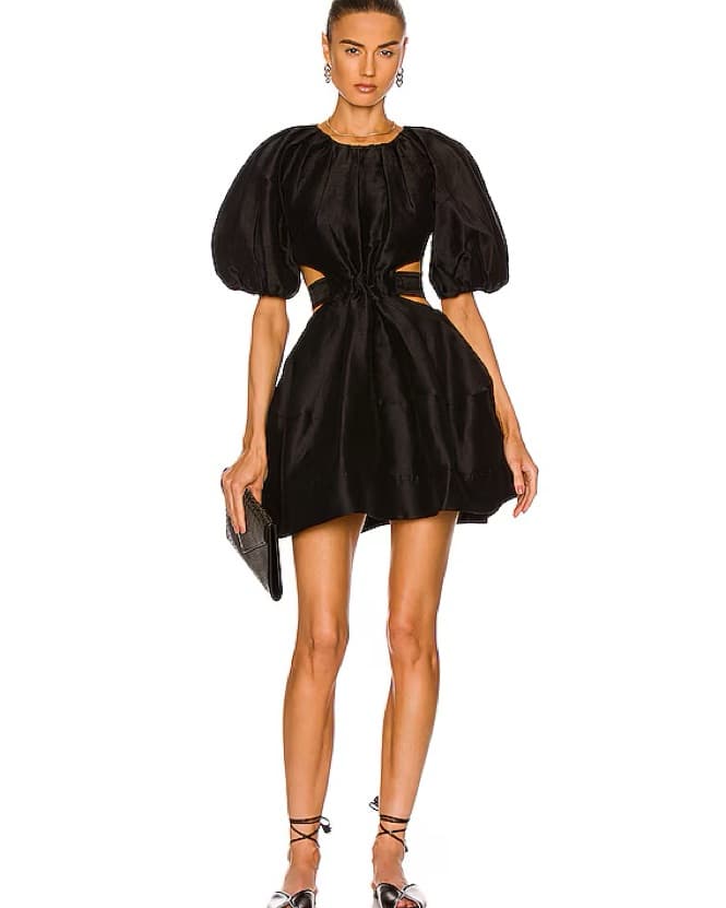 Aje Cutout Black Mini Dress - Image 1
