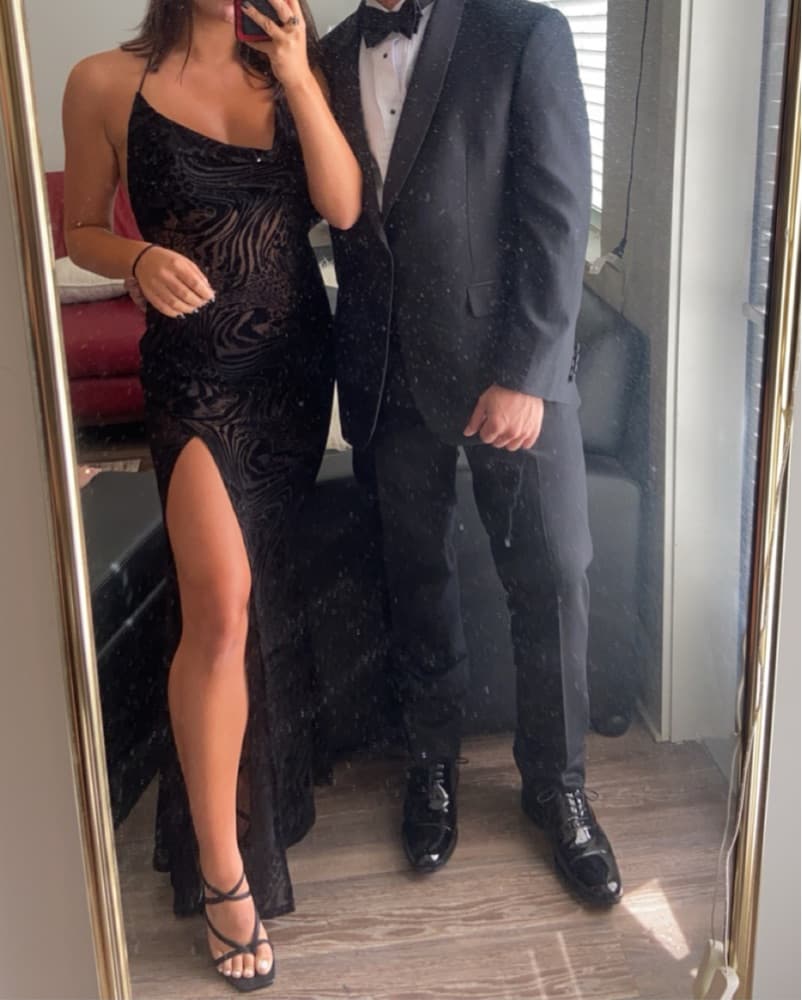 Black Sheer IamGia Formal Dress  - Image 3
