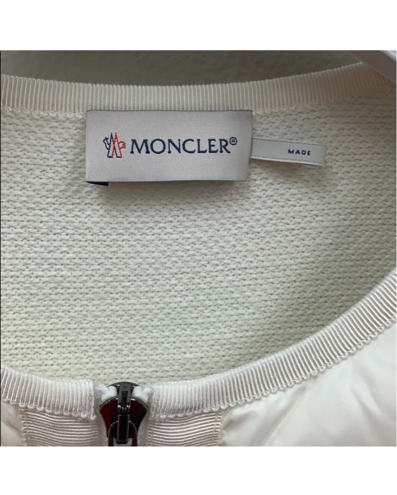 Moncler Maglione Tricot Sweater in Cream - Image 3
