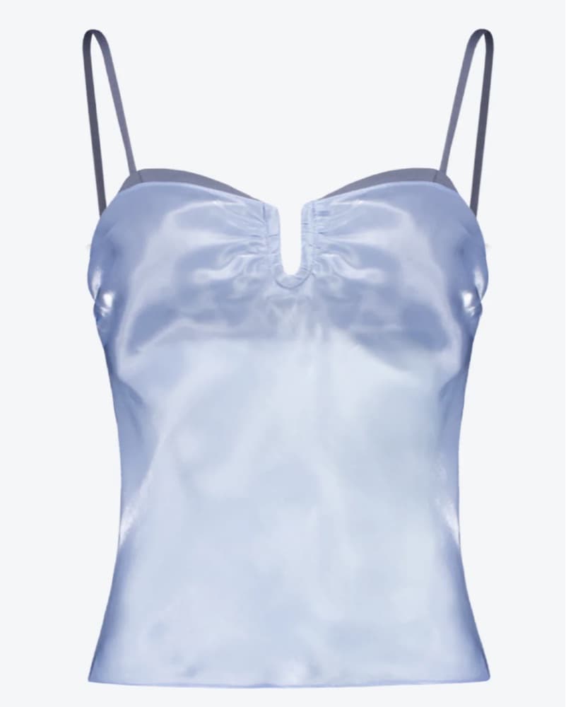Blue Liquid-Effect Bralette Camisole - Image 2