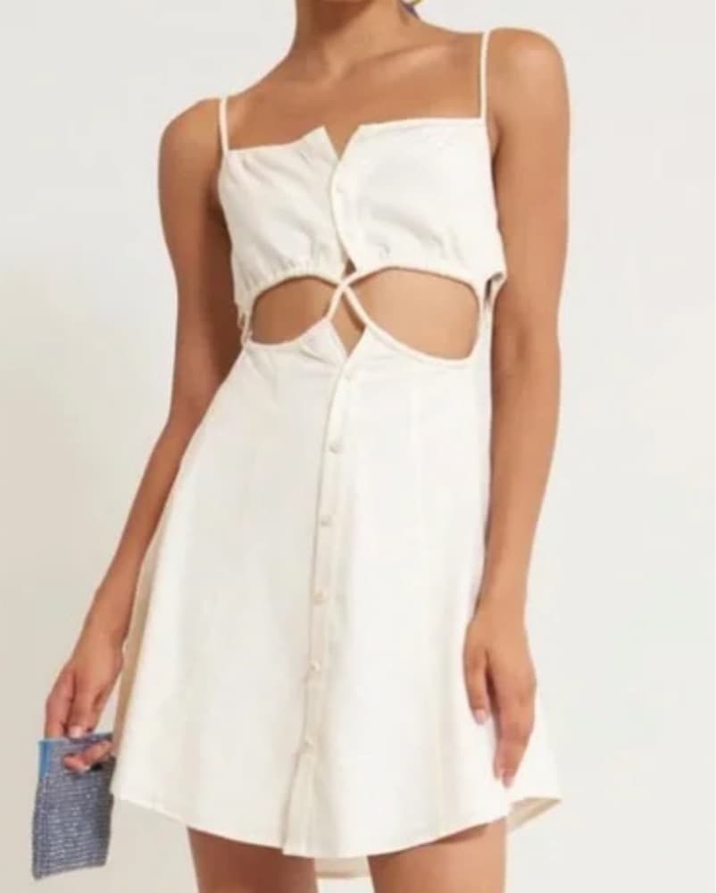 Cult Gaia Linen Short Dress  - Image 1