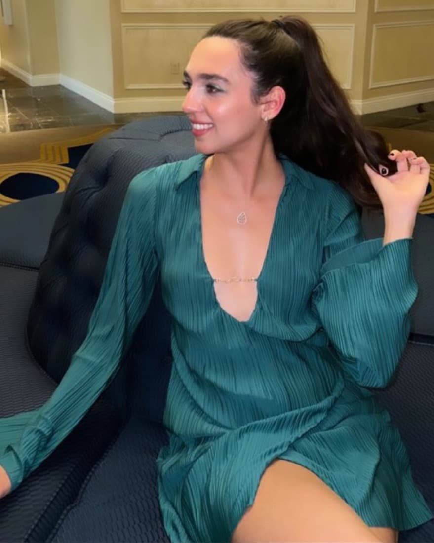 Meshki Dark Green Dress - Image 1