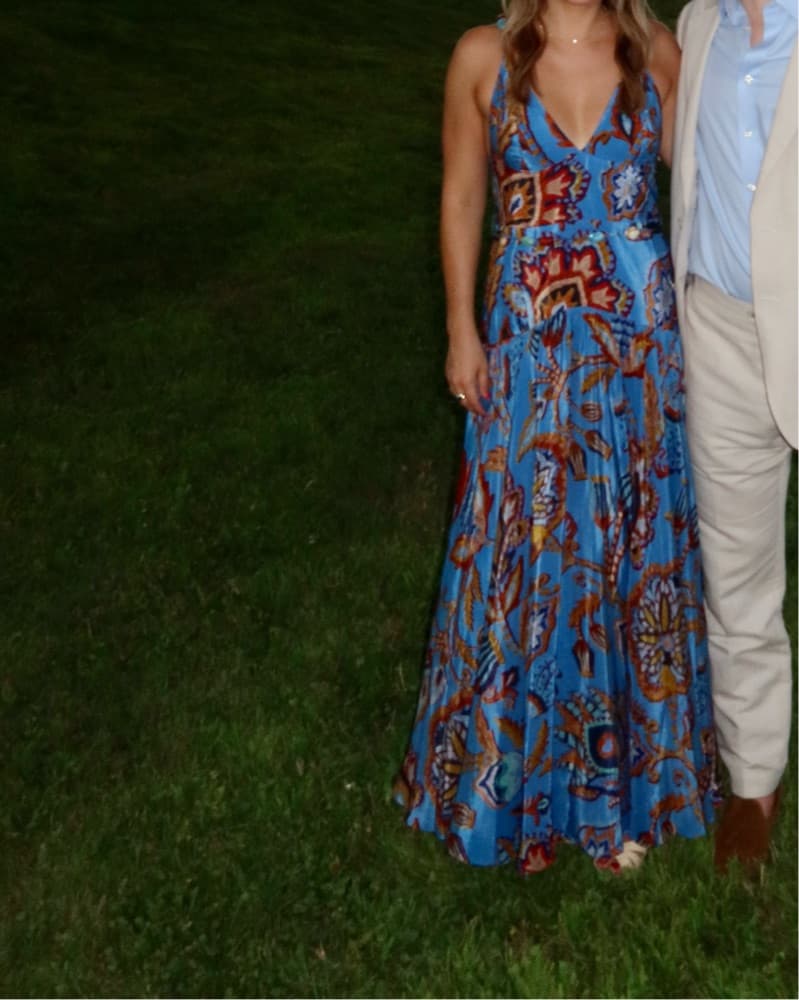 Farm Rio Blue Sunset Dress - Image 4