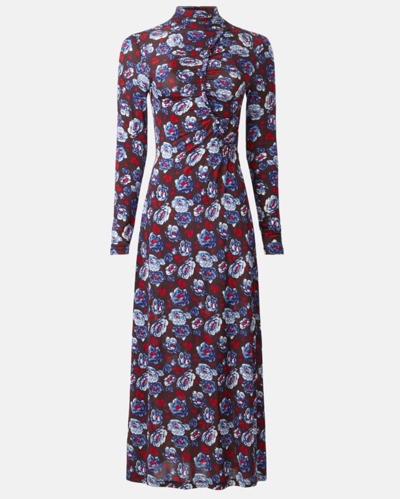 Red & Blue Multi Jersey Dress - Image 2