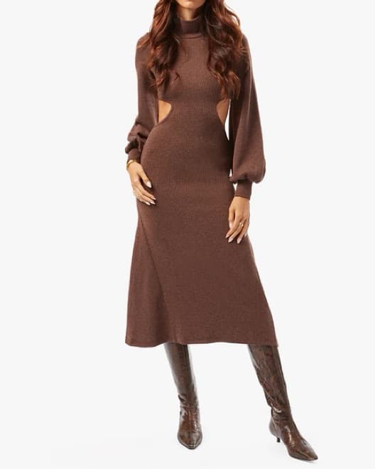 Weworewhat Cutout Knit Dress - Image 1