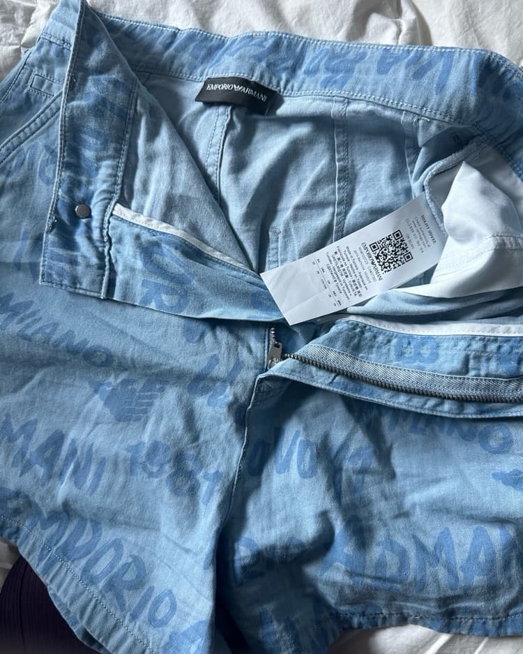 Emporio Armani Denim Shorts - Image 2
