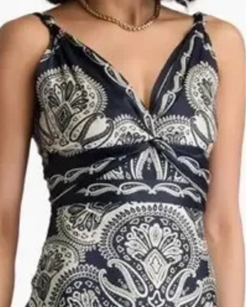 Caroline Constas Paisley Silk Dress  - Image 2