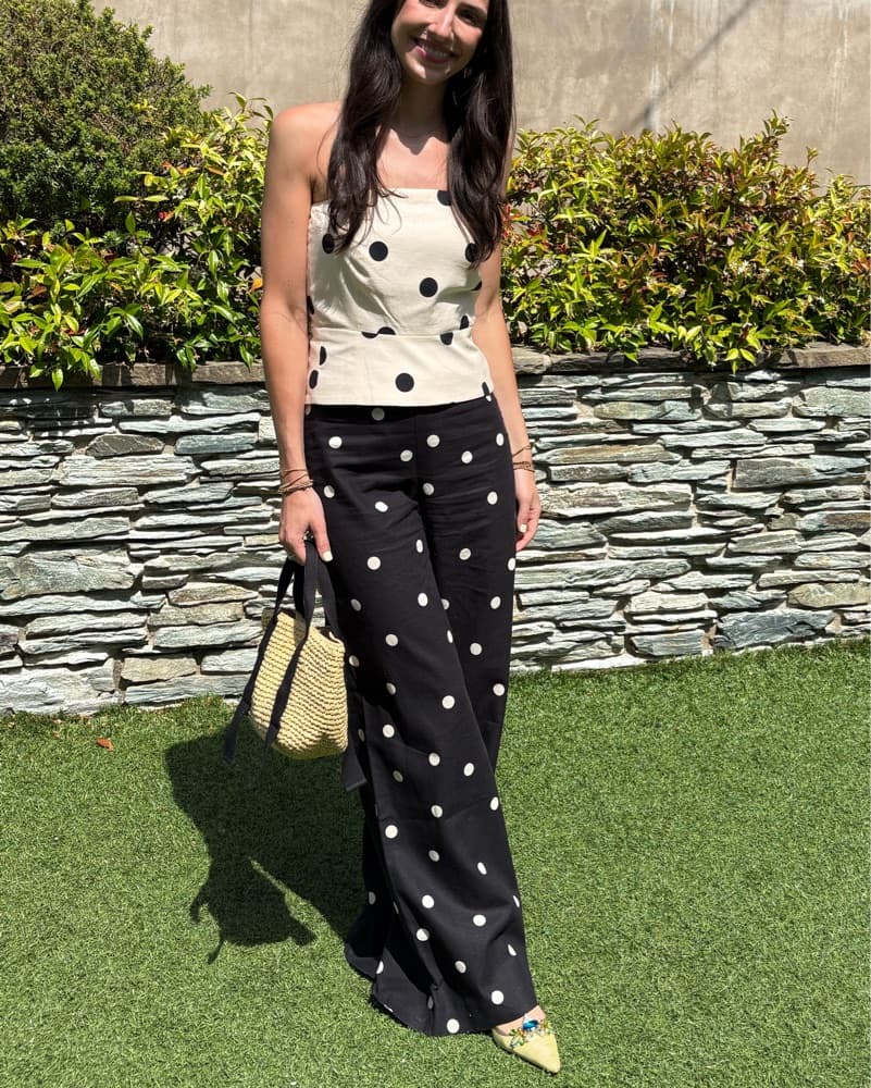 Sezanne polka dot top and pants set  - Image 2