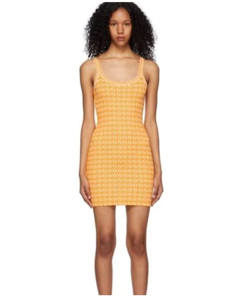 Yellow Fendi Bodycon Dress  - Image 1