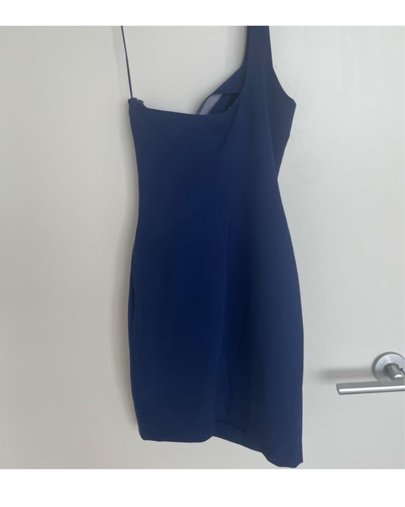 Likely Maisy One Shoulder Dress Blue - Image 2