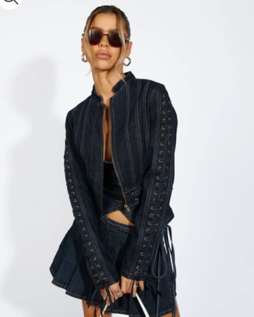LIONESS BERLIN JACKET DARK DENIM - Image 1