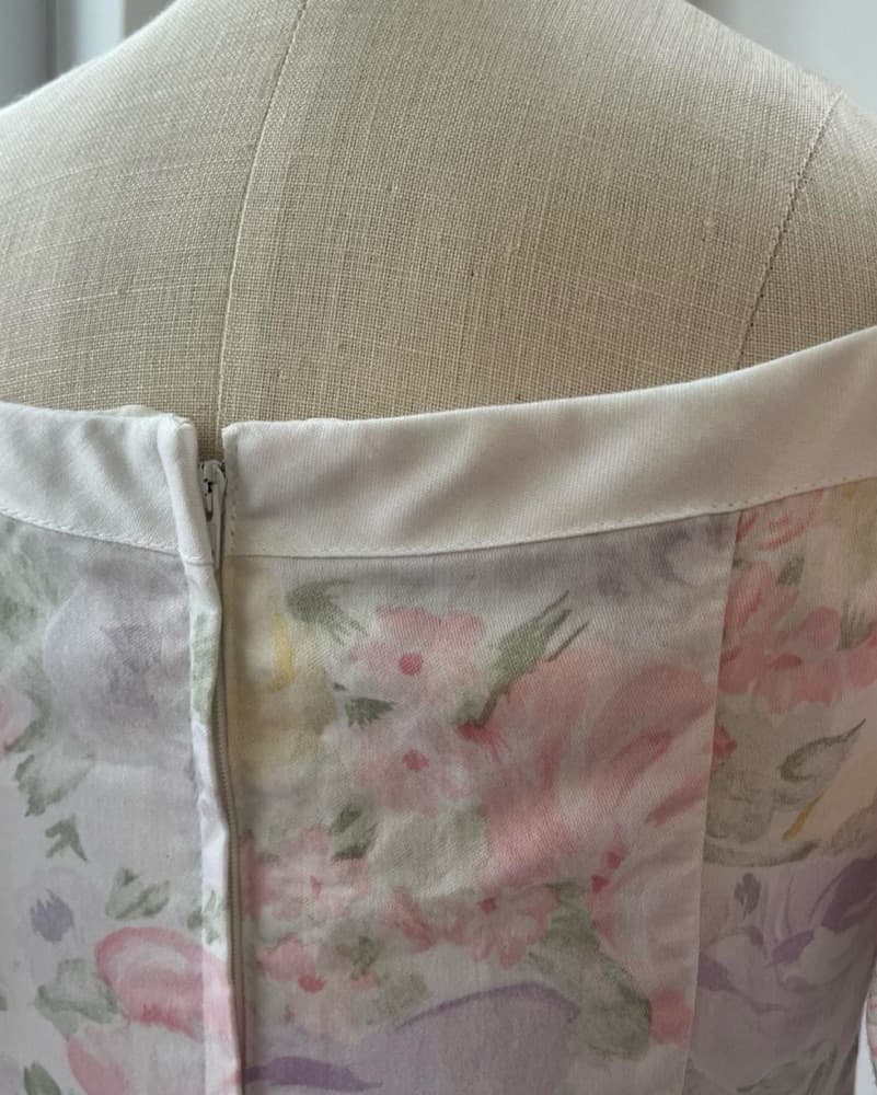 Vintage 80’s Puff Sleeve Floral Dress - Image 3