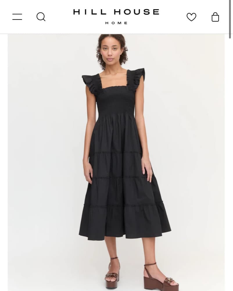 Hill House Ellie Nap Dress - Black - Image 1