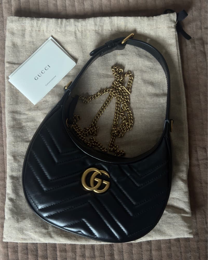 Gucci Marmont Croissant Shoulder Bag - Image 1