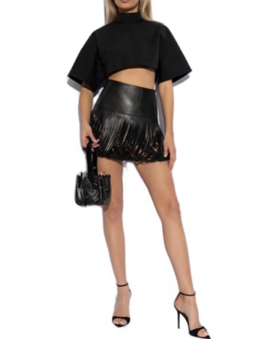 Alaia Fringe Belt Skirt  - Image 6