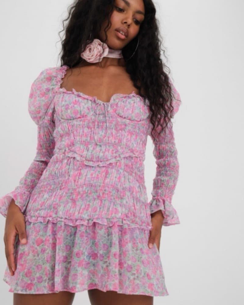 For Love and Lemons Oakley Floral Dress - Image 3