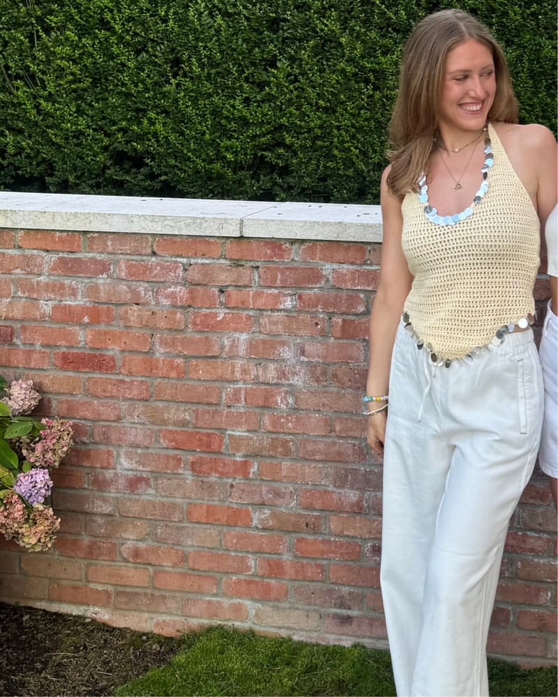 Chic Crochet Halter Top  - Image 1