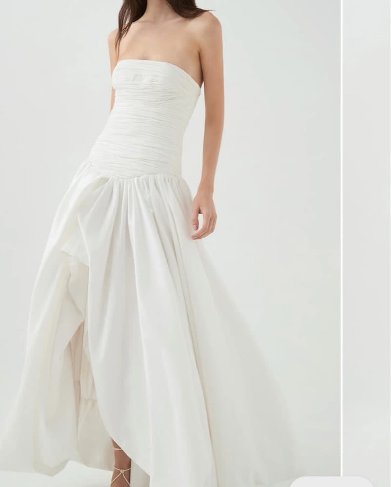 Aje Violette White Bubble Maxi Dress - Image 3