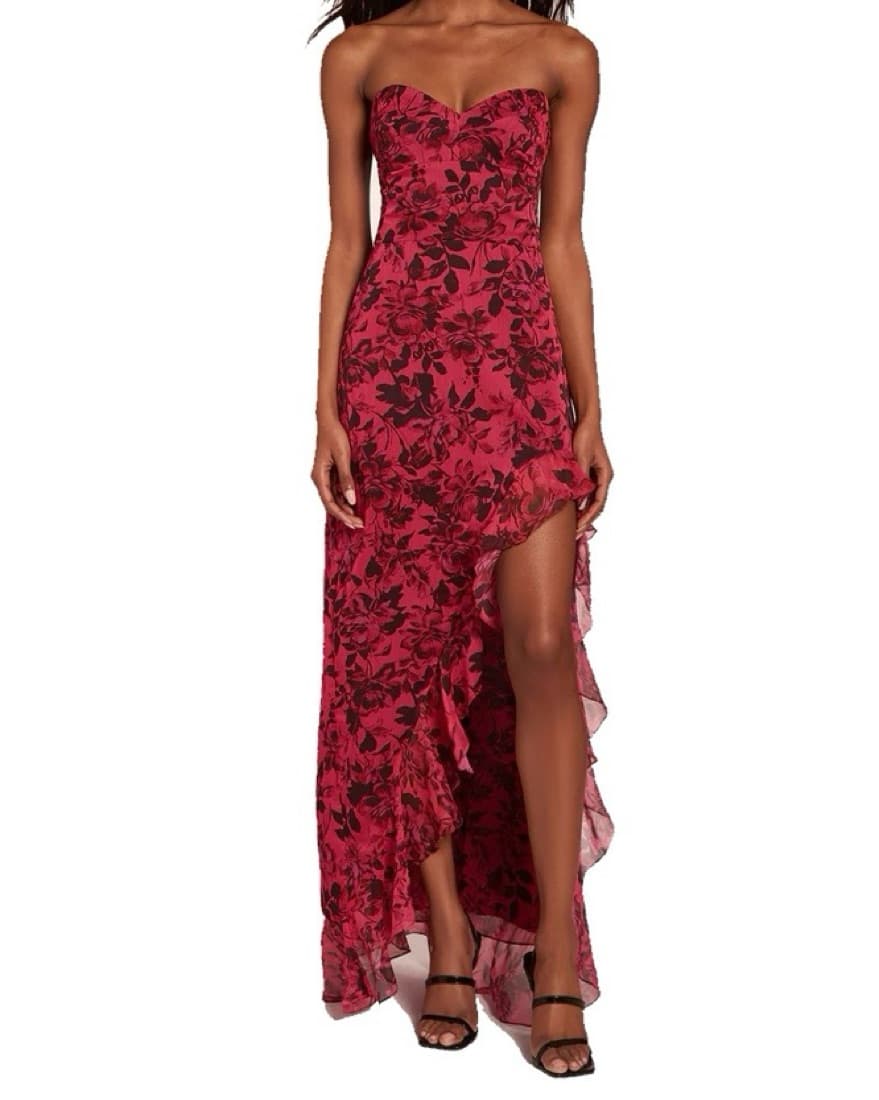 AMANDA UPRICHARD STRAPLESS DRESS - Image 1