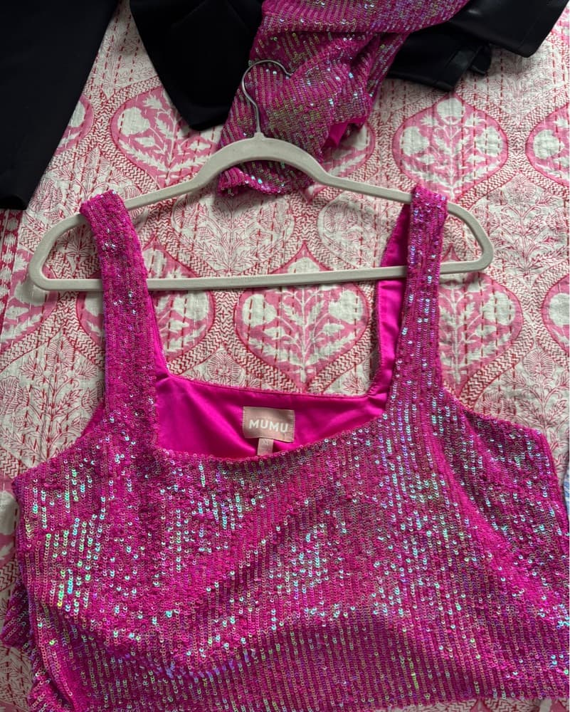 Show Me Your Mumu Pink Sequin Set - Image 4