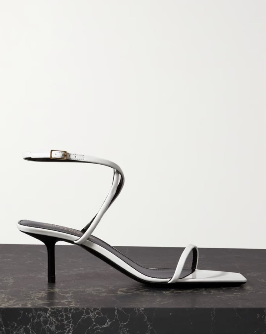 SAINT LAURENT Nuit patent-leather sandal - Image 1