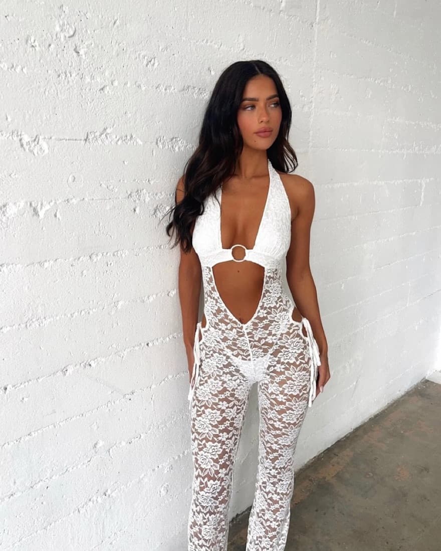 White Outcast Jumpsuit  - Image 1