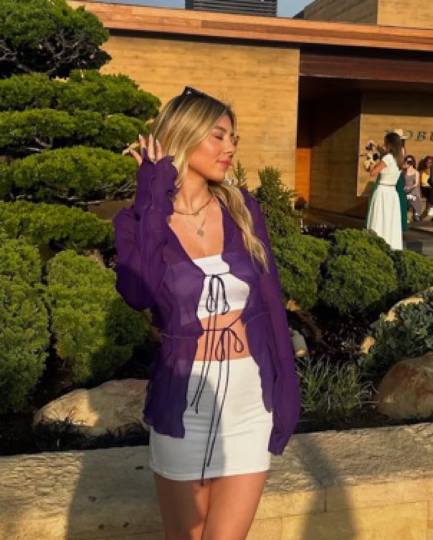 Rat And Boa Purple Aphrodite Blouse - Image 1