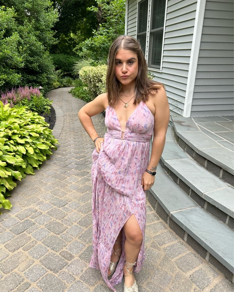 Bloomingdales Pink And Purple Dress - Image 2