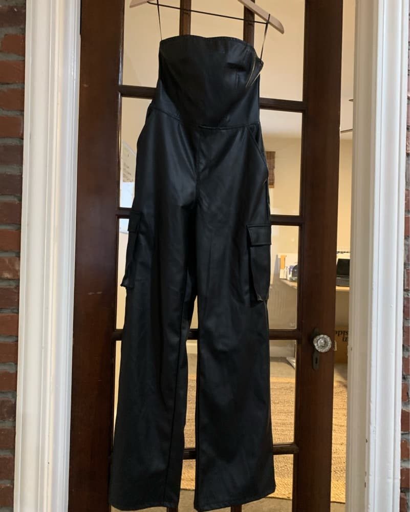 Vegan Leather Jumpsuit  - Image 3