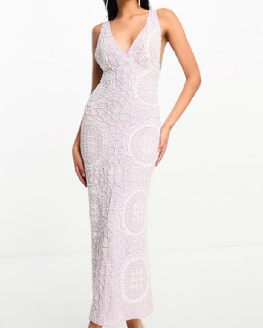 Embellished Plunge Maxi Dress - Image 2