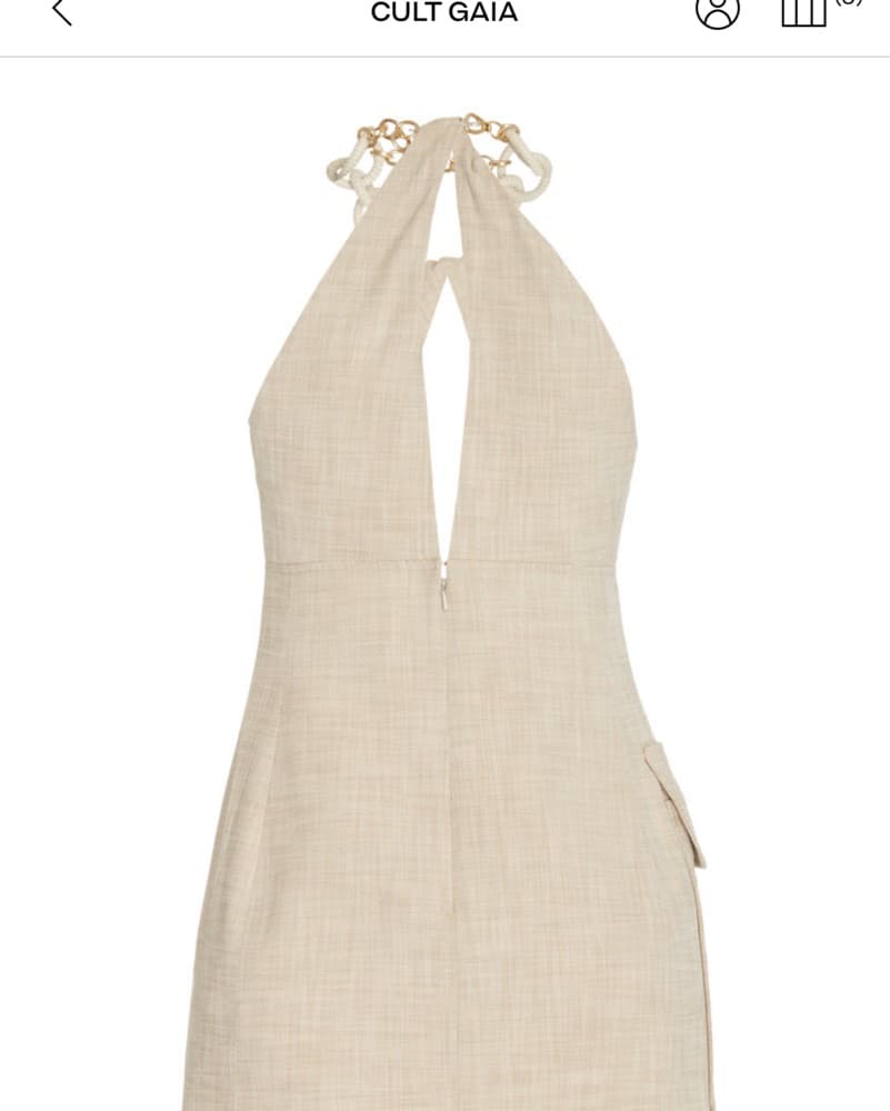 Cult Gaia Chain Halter Dress - Image 3