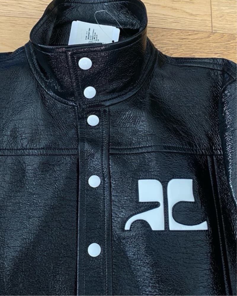 Courreges Vynl Black Moto Jacket Men - Image 2