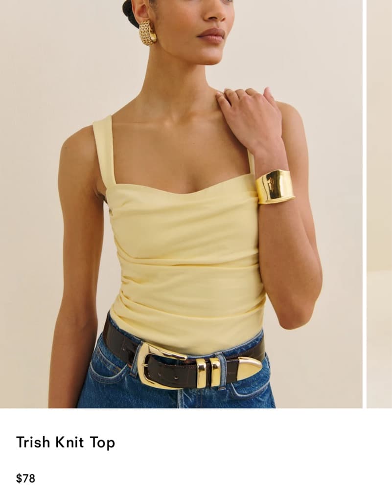 Reformation Trish Knit Top - Image 1