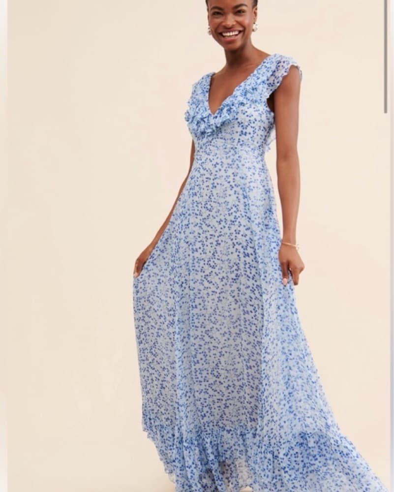 Sachin + Babi Blue Floral Dress  - Image 4
