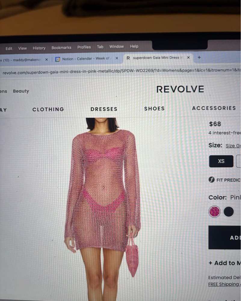 Mesh Swimsuit Cover Up  - Image 1