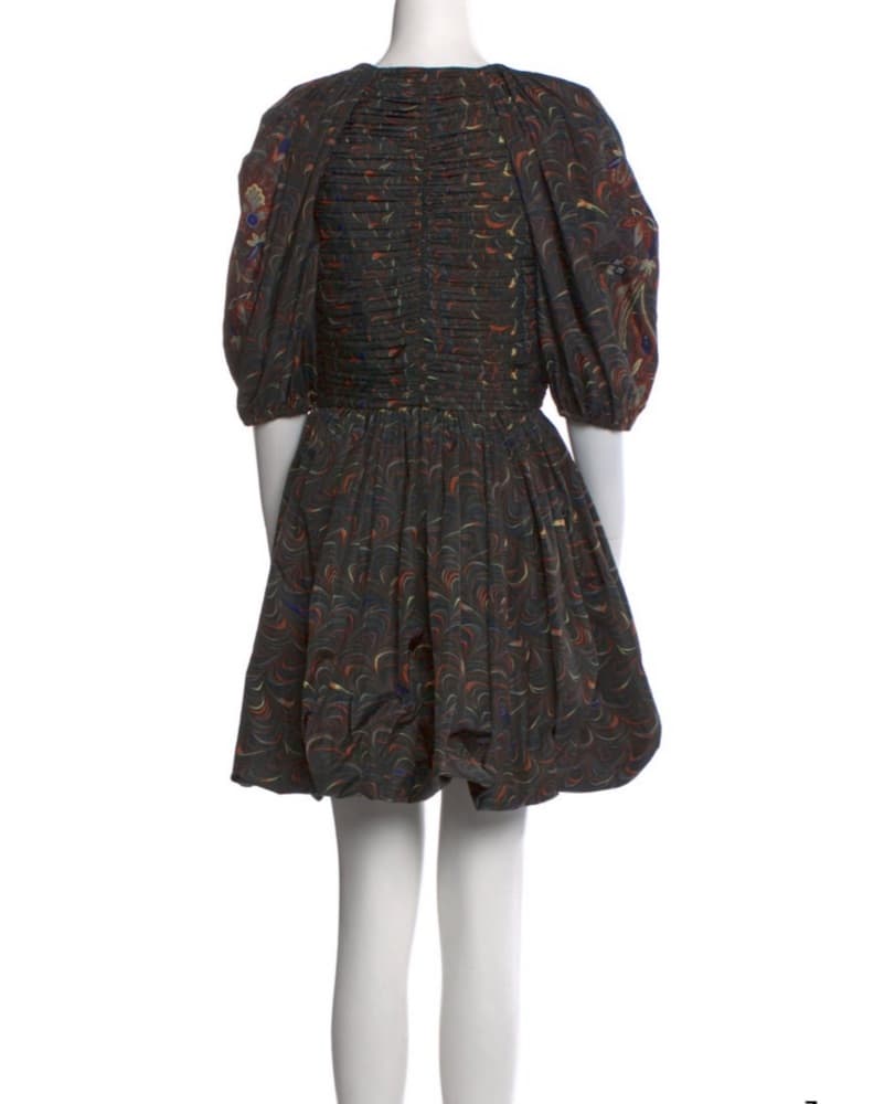 Ulla Johnson Floral Puff Sleeve Dress - Image 3