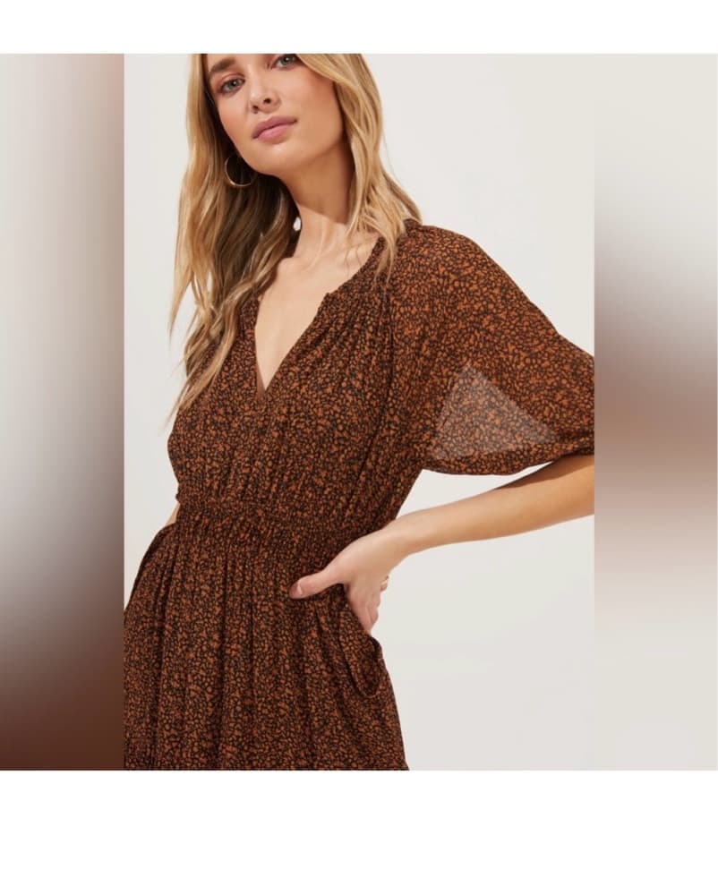 Boho Chic Tiered Midi Dress - Image 4