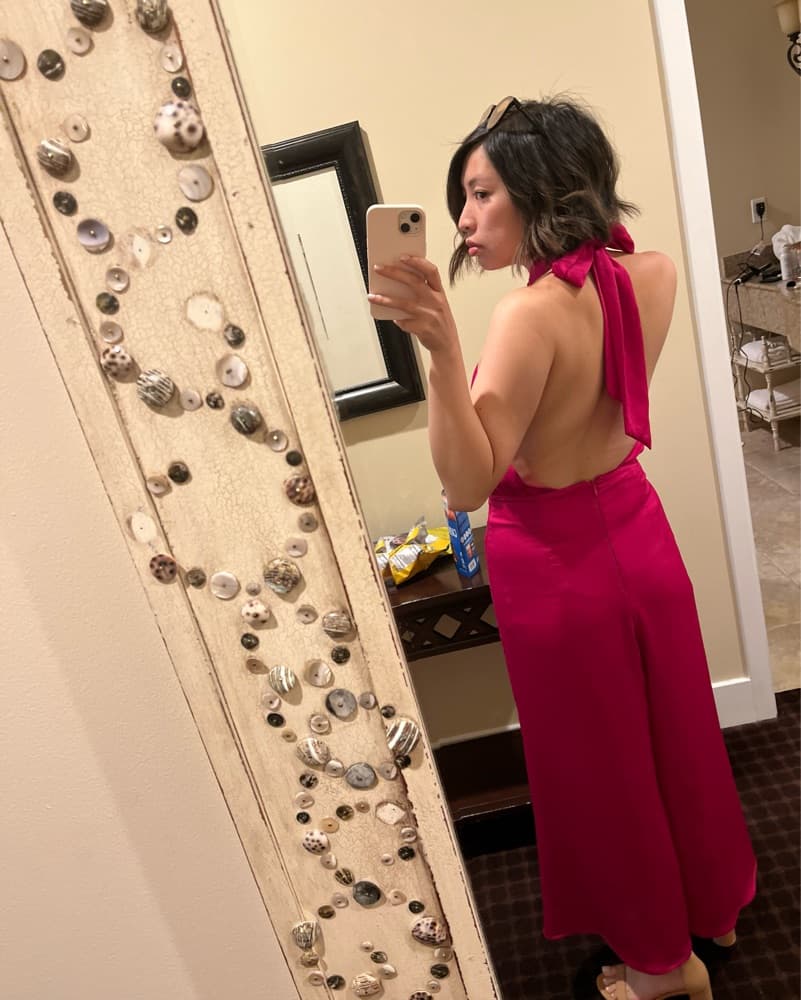 Backless Halter Jumpsuit - Image 4