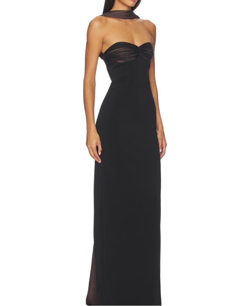Retrofete Black gown Open Back  - Image 3