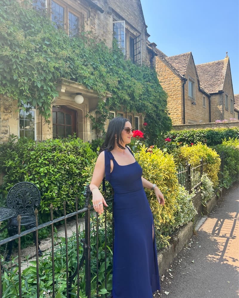 Reformation Twilight Dress (Danube Blue) - Image 6