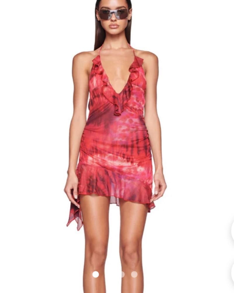 IAMGIA Vira Red and Pink Dress - Image 1