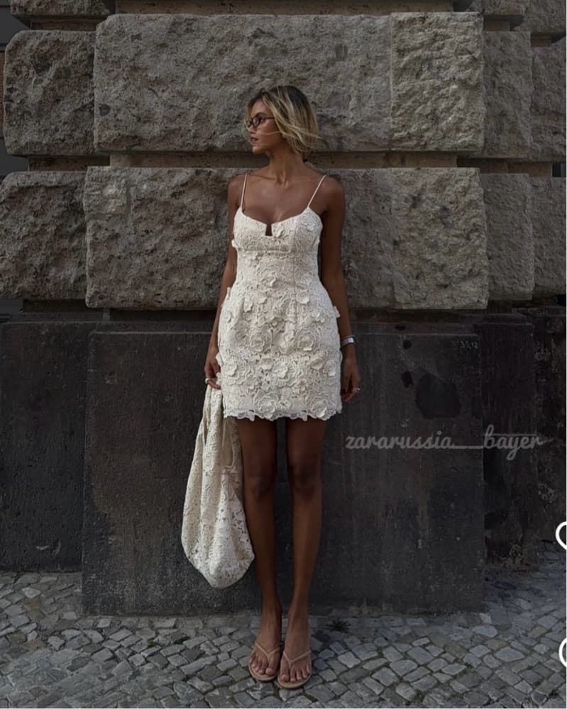 Magda Butrym Lace Dress + Bag - Image 2