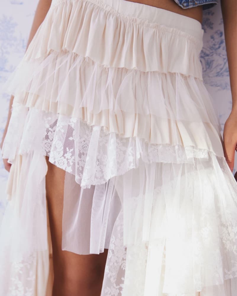 Kimchi Blue Tiered Ruffle Midi Skirt - Image 4