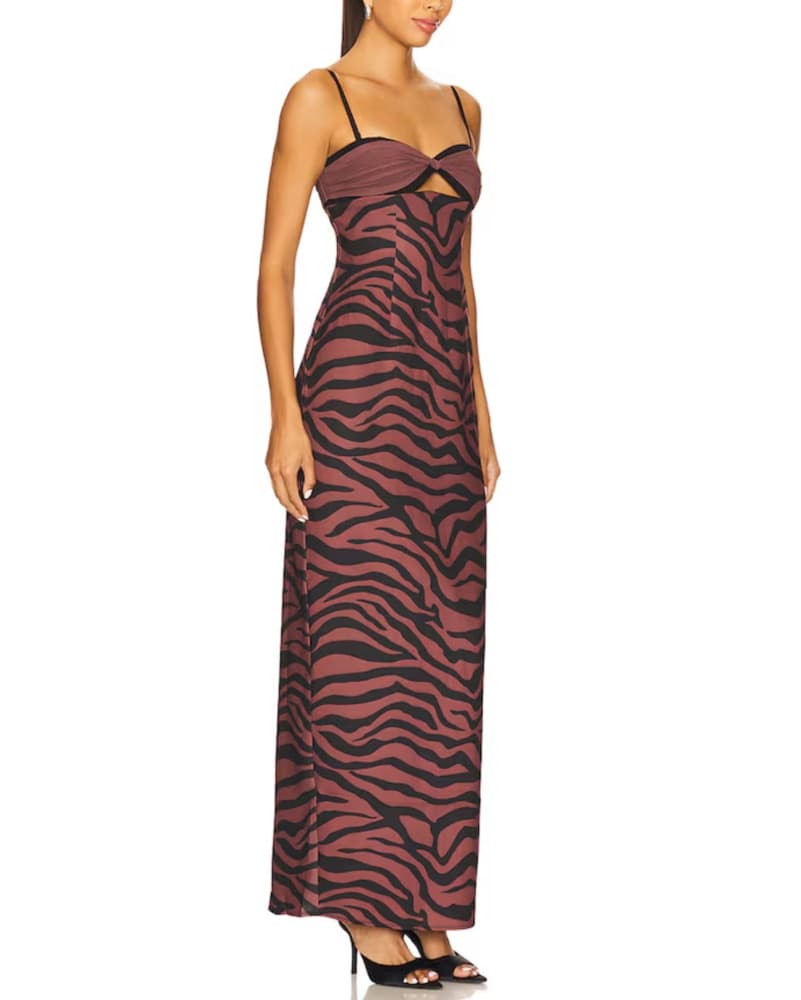 Revolve Zebra Gown - Image 3