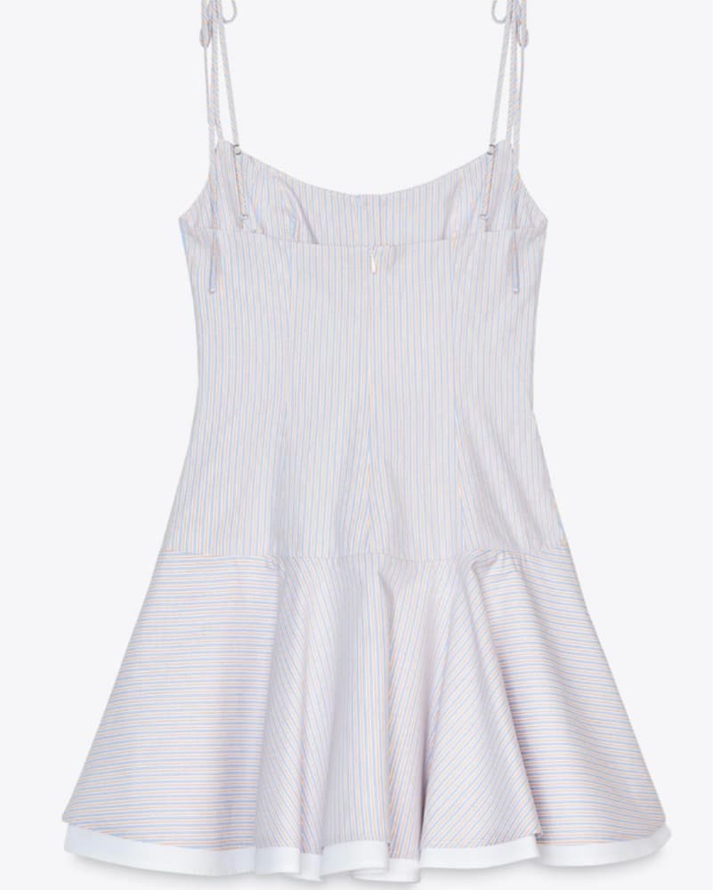 Orange/blue Striped Dress - Image 3