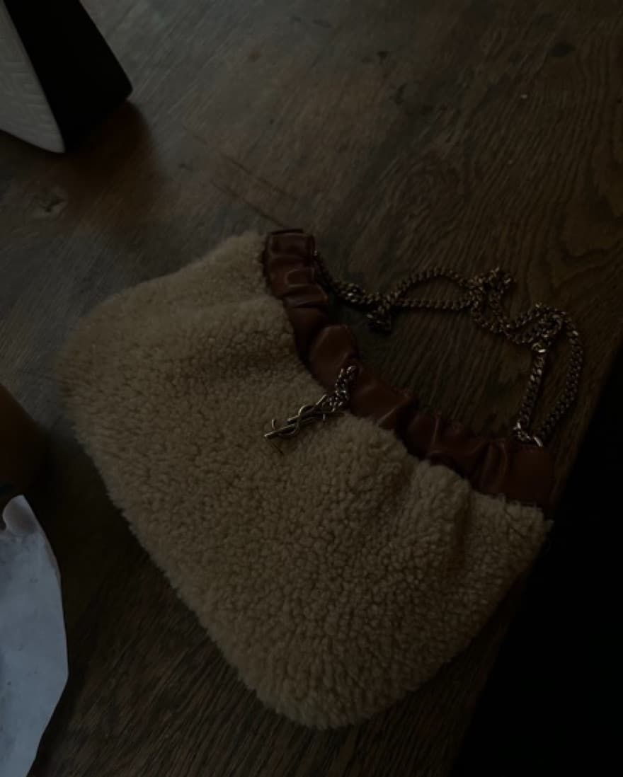 Saint Laurent Shearling Hobo Bag - Image 2