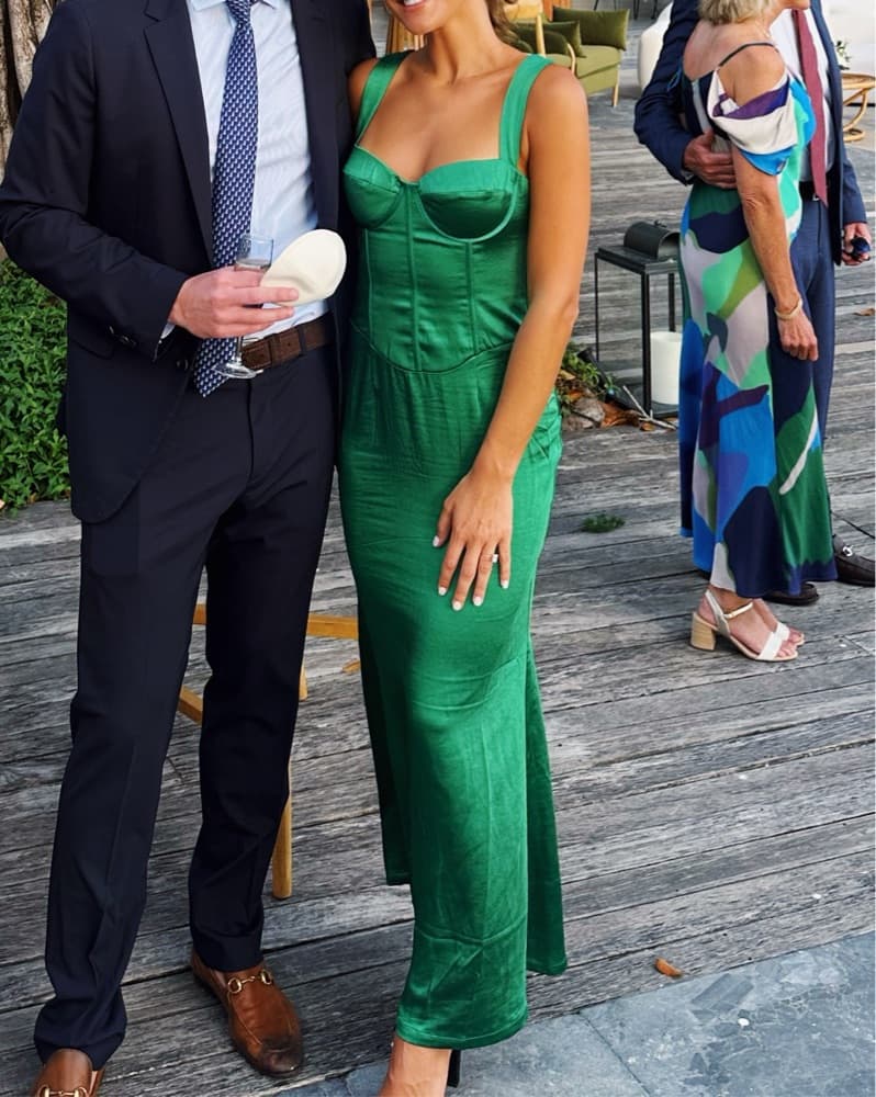 Runaway the Label Oura Maxi Dress Green - Image 2
