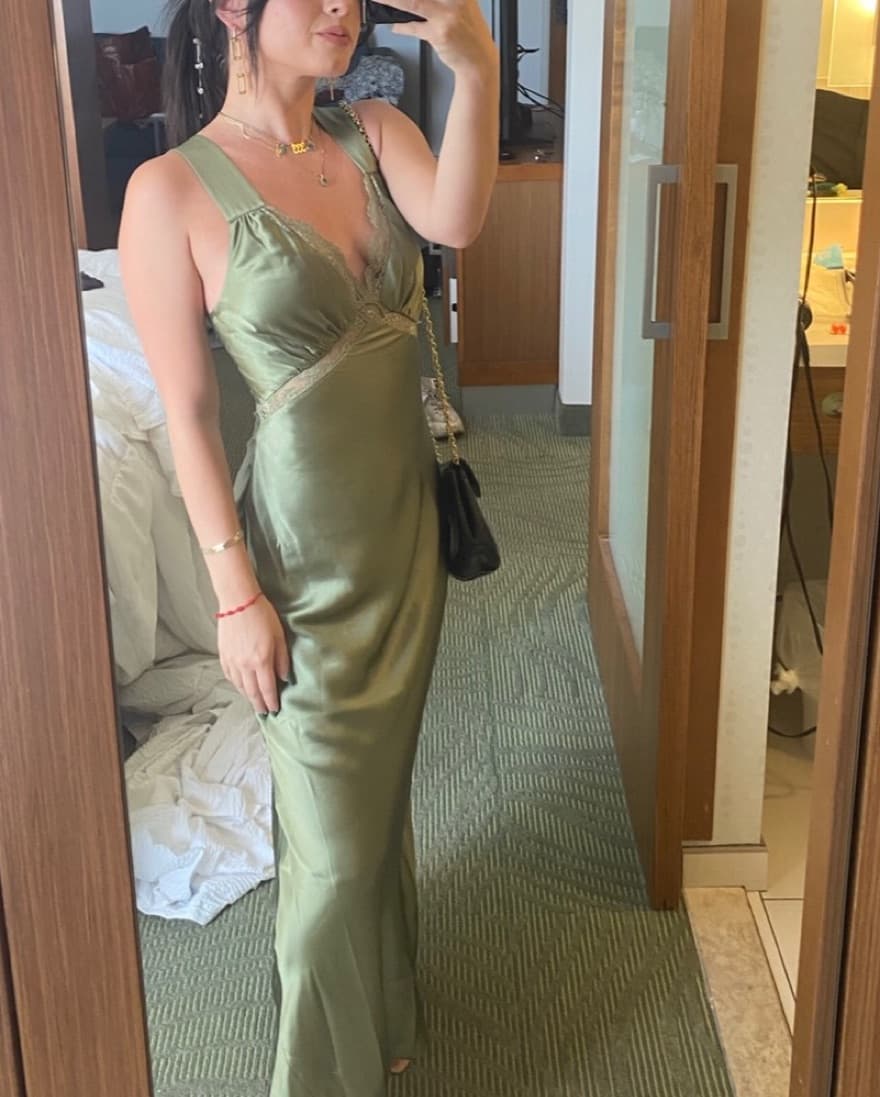 Reformation Chania Silk Dress - Image 1