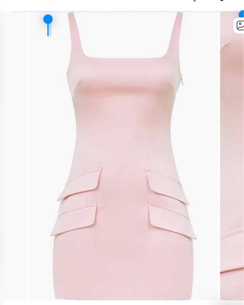 House of CB Cosette Pink Satin Minidress - Image 3