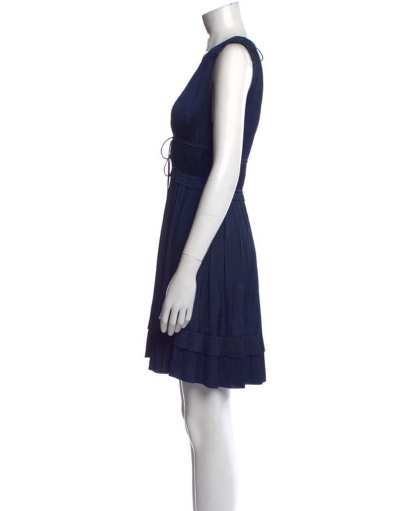 Ulla Johnson  Navy Pleated Dress - Image 2